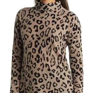 Griffen Leopard Print Wool Cashmere Capsule Rich Girl Sweater sz  Large NWT